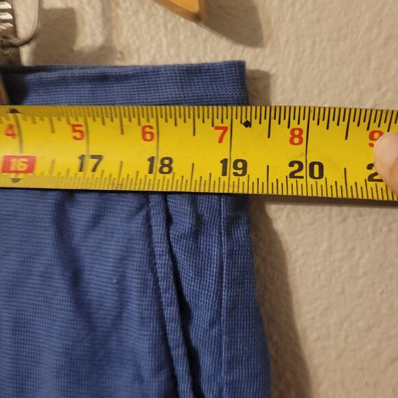 Peter Millar Mens Golf Chino Shorts Size 38‎ Blue Linen Blend Lightweight Preppy - Picture 5 of 8